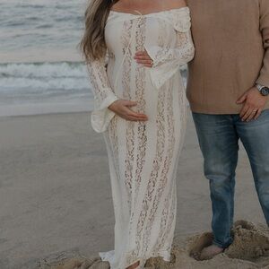 Off The Shoulder Lace Hollow Out Bodycon Fishtail Dress